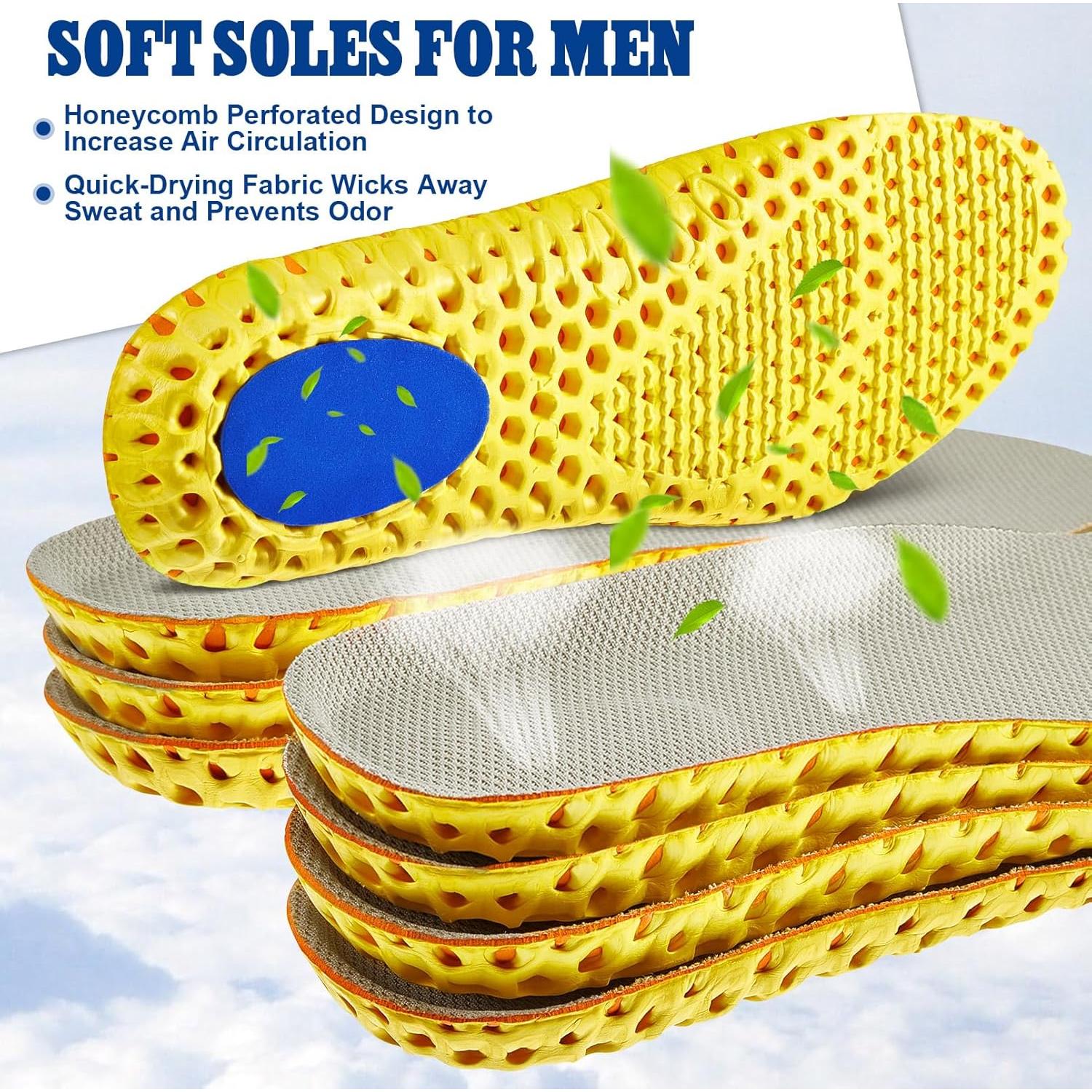 Plantillas de Memoria Unittype 4 Pares Beige Hombres 8-12