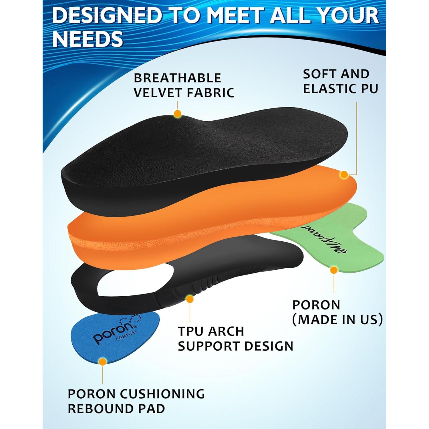 Plantillas Ortopédicas Ailaka para Botas de Trabajo - Soporte Arco