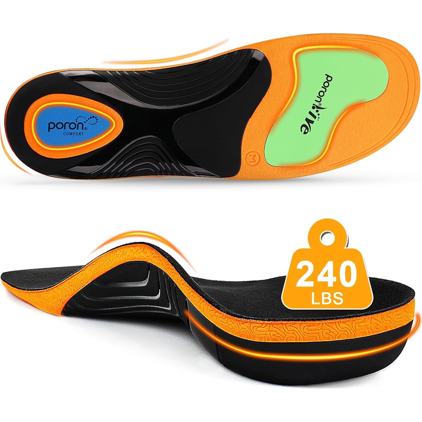 Plantillas Ortopédicas Ailaka para Botas de Trabajo - Soporte Arco