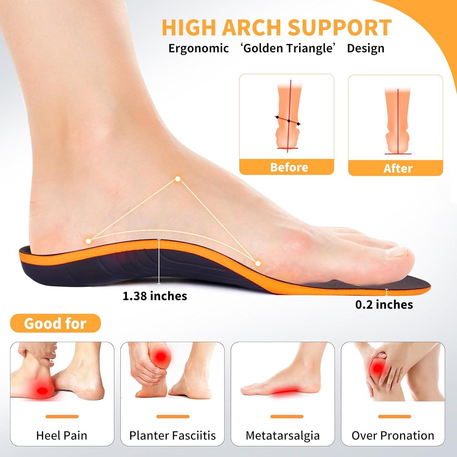 Plantillas Ortopédicas Slltto para Fascitis Plantar - L