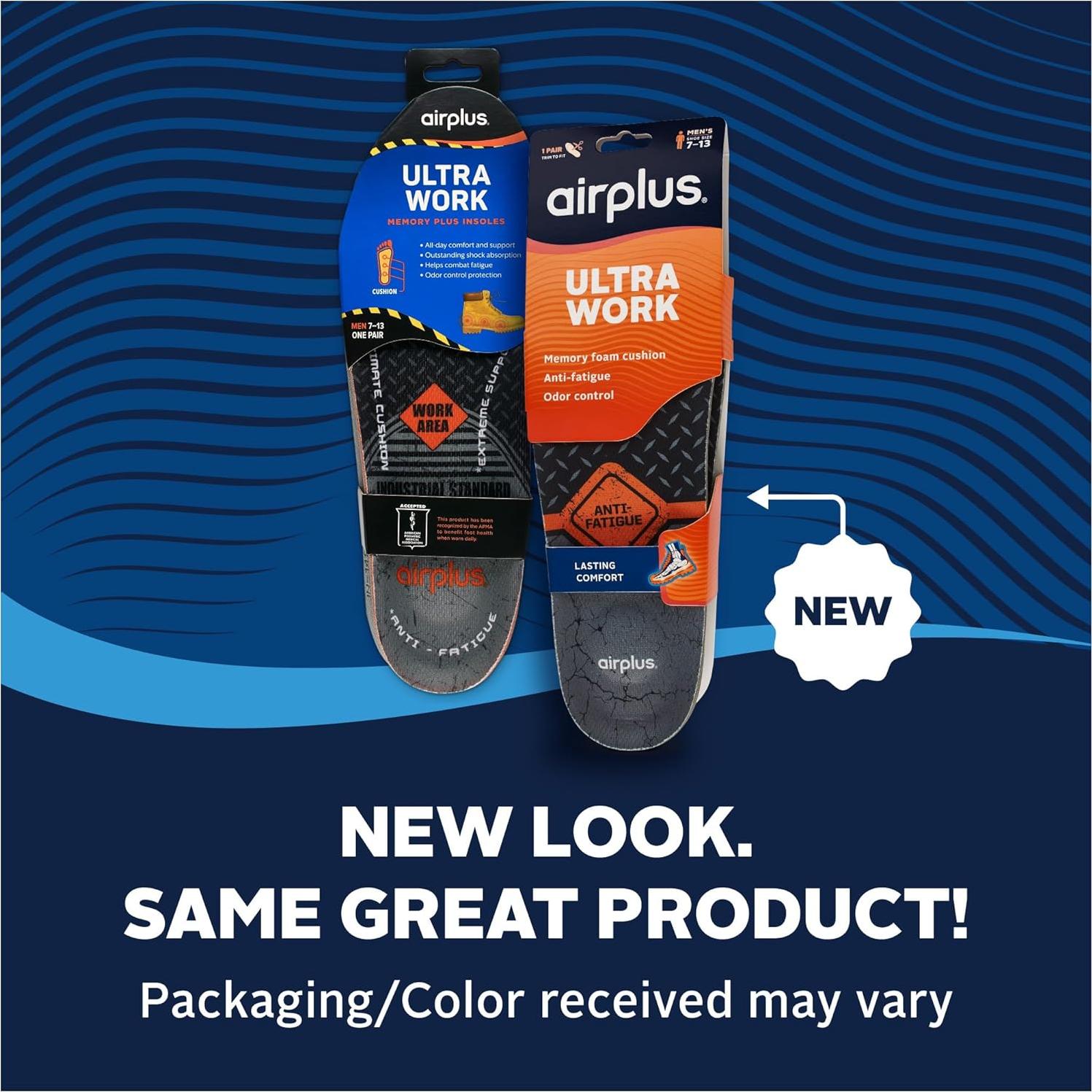 Plantillas de Memoria Airplus para Hombres 7-13, Alivio Dolor Pies