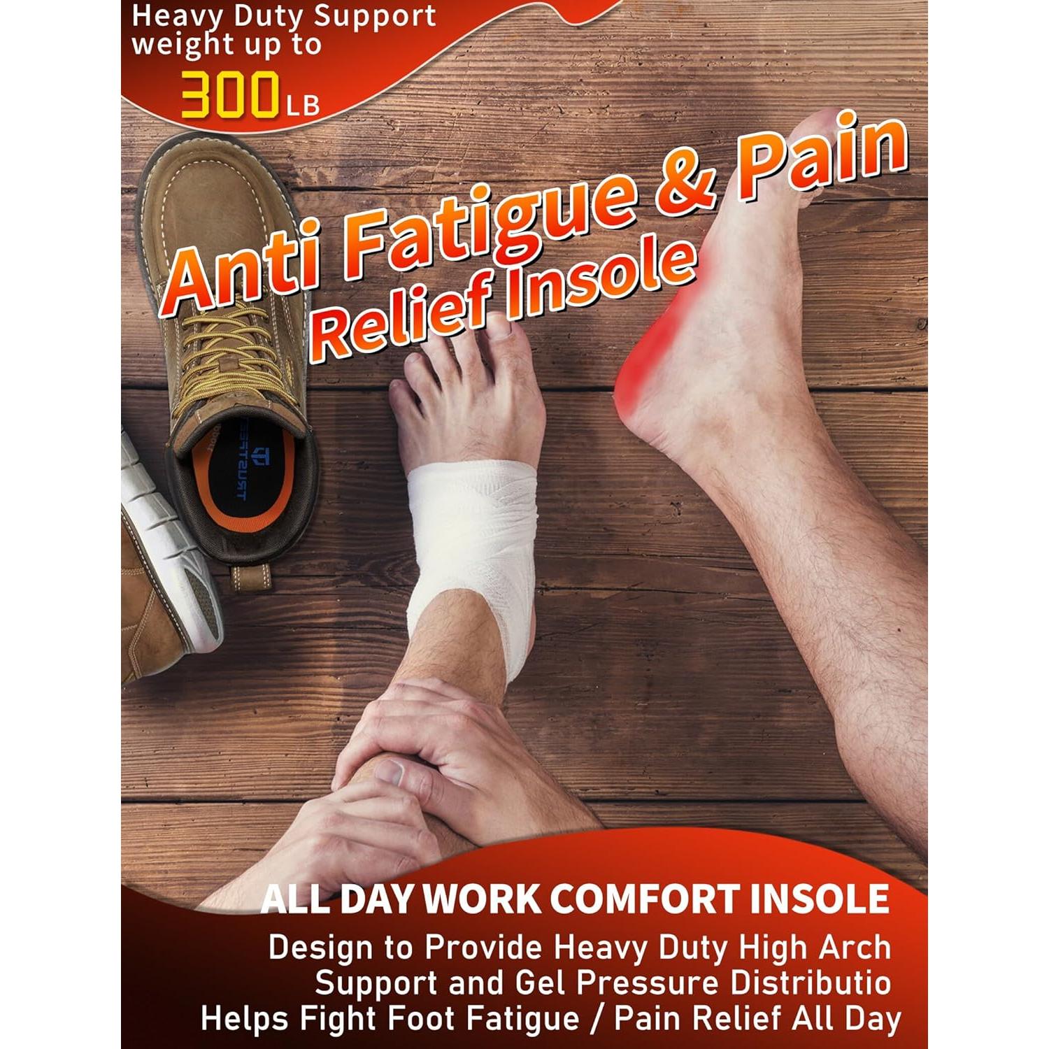 Plantillas Ortopédicas Trustfeet L para Alivio de Fatiga y Dolor