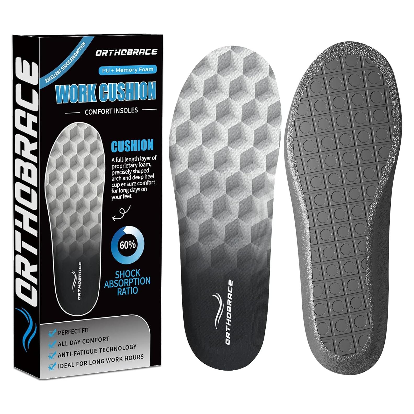 Plantillas Anti-Fatiga Orthobrace para Botas de Trabajo - Talla F