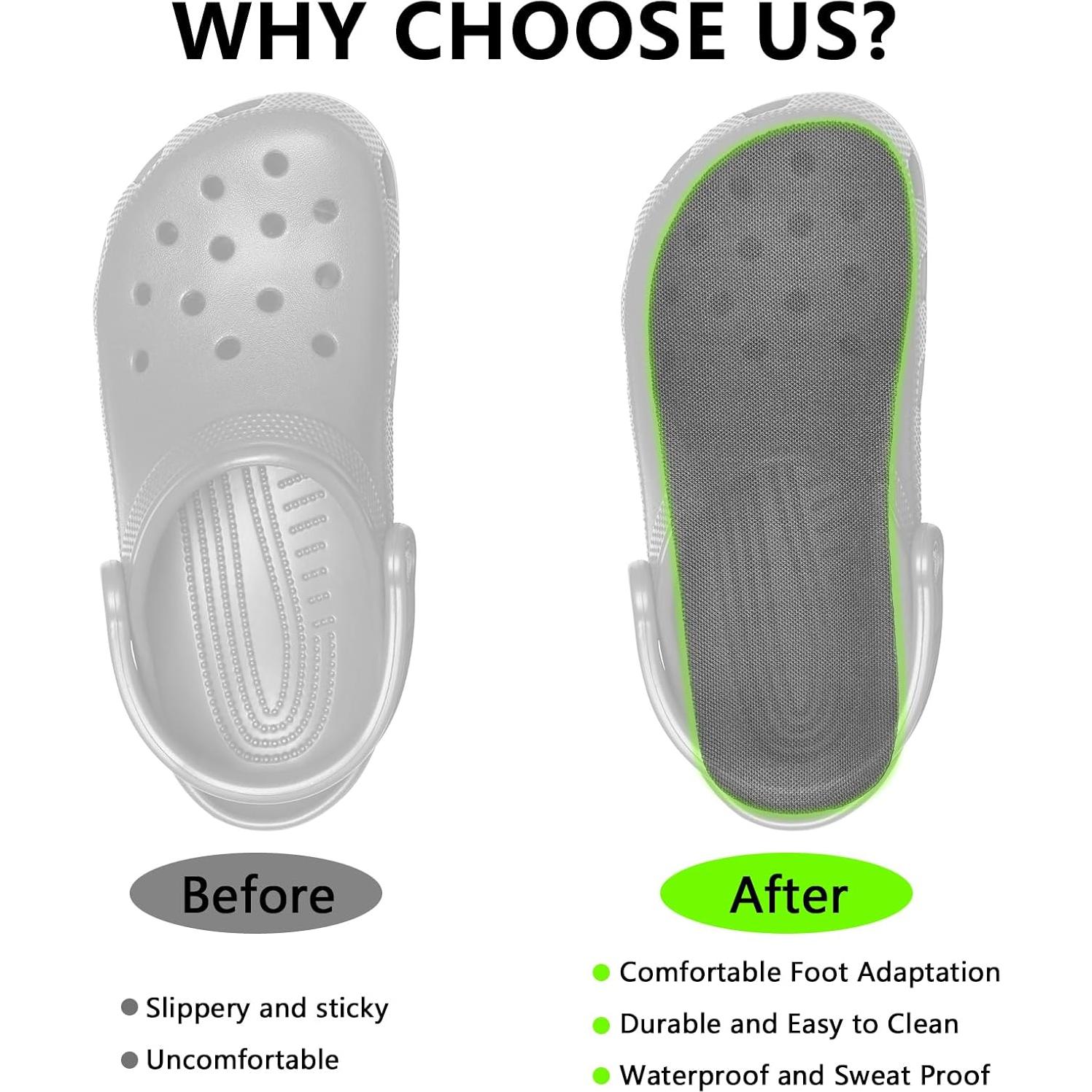 Plantillas Impermeables Antideslizantes MFBUYING M10 para Crocs