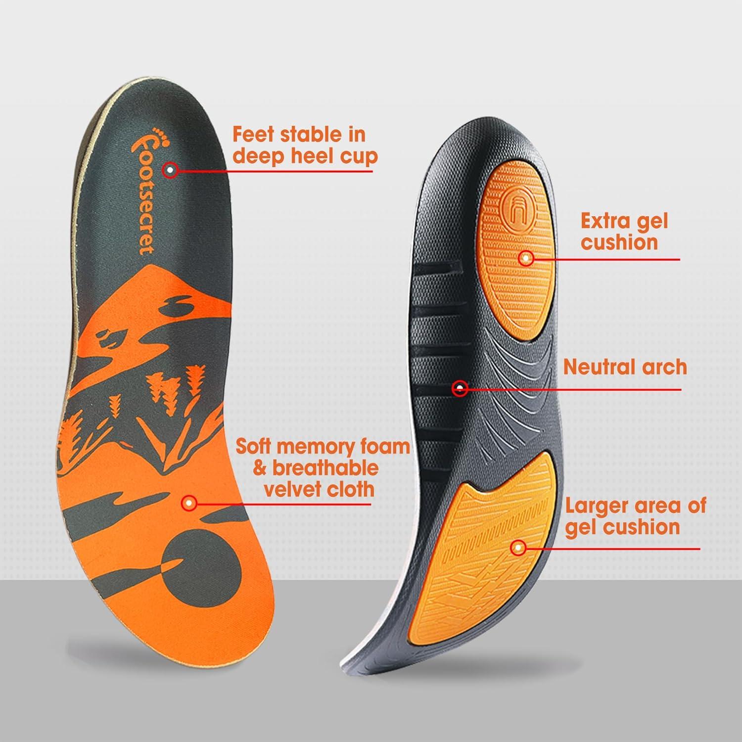 Plantillas de Trabajo FOOTSECRET para Mujeres, Absorción de Choques