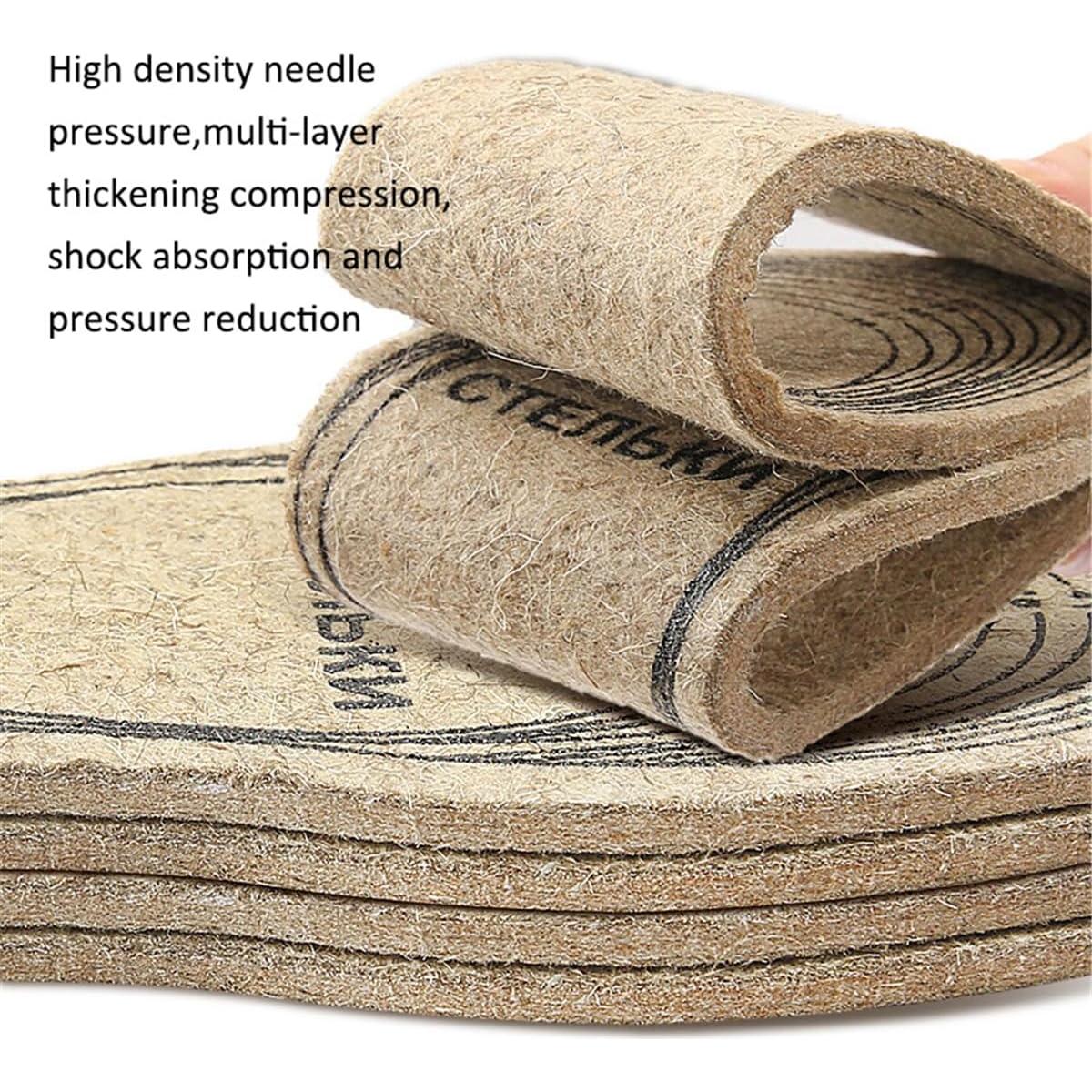 Plantillas de Fieltro de Lana Price Xes, 3 Pares, 65 mm, Beige