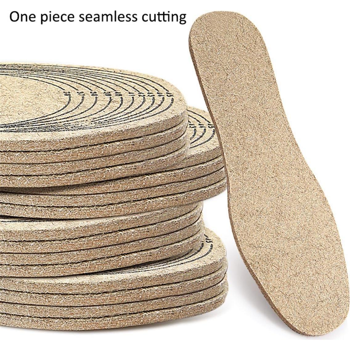 Plantillas de Fieltro de Lana Price Xes, 3 Pares, 65 mm, Beige