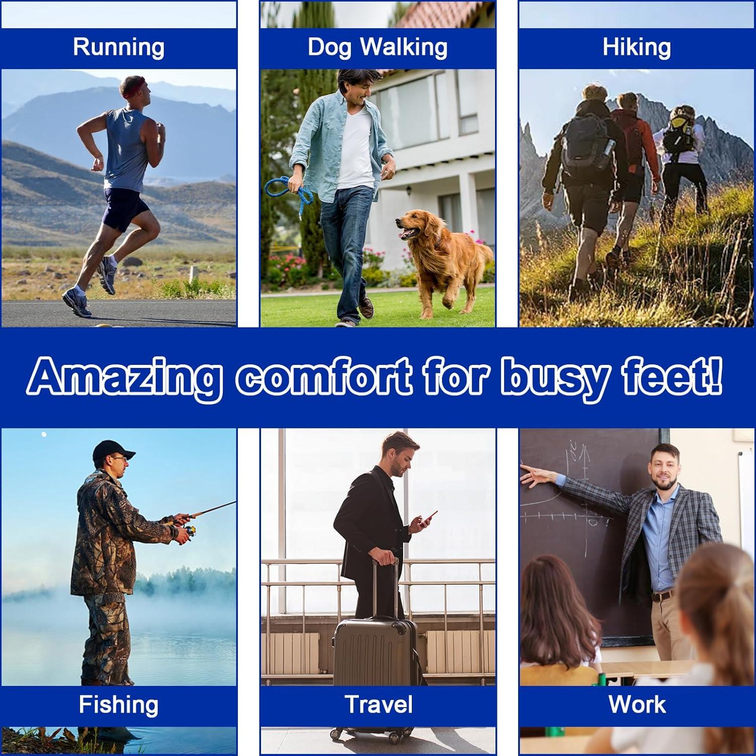 Plantillas de espuma viscoelástica LRRBUE para hombres 10 US