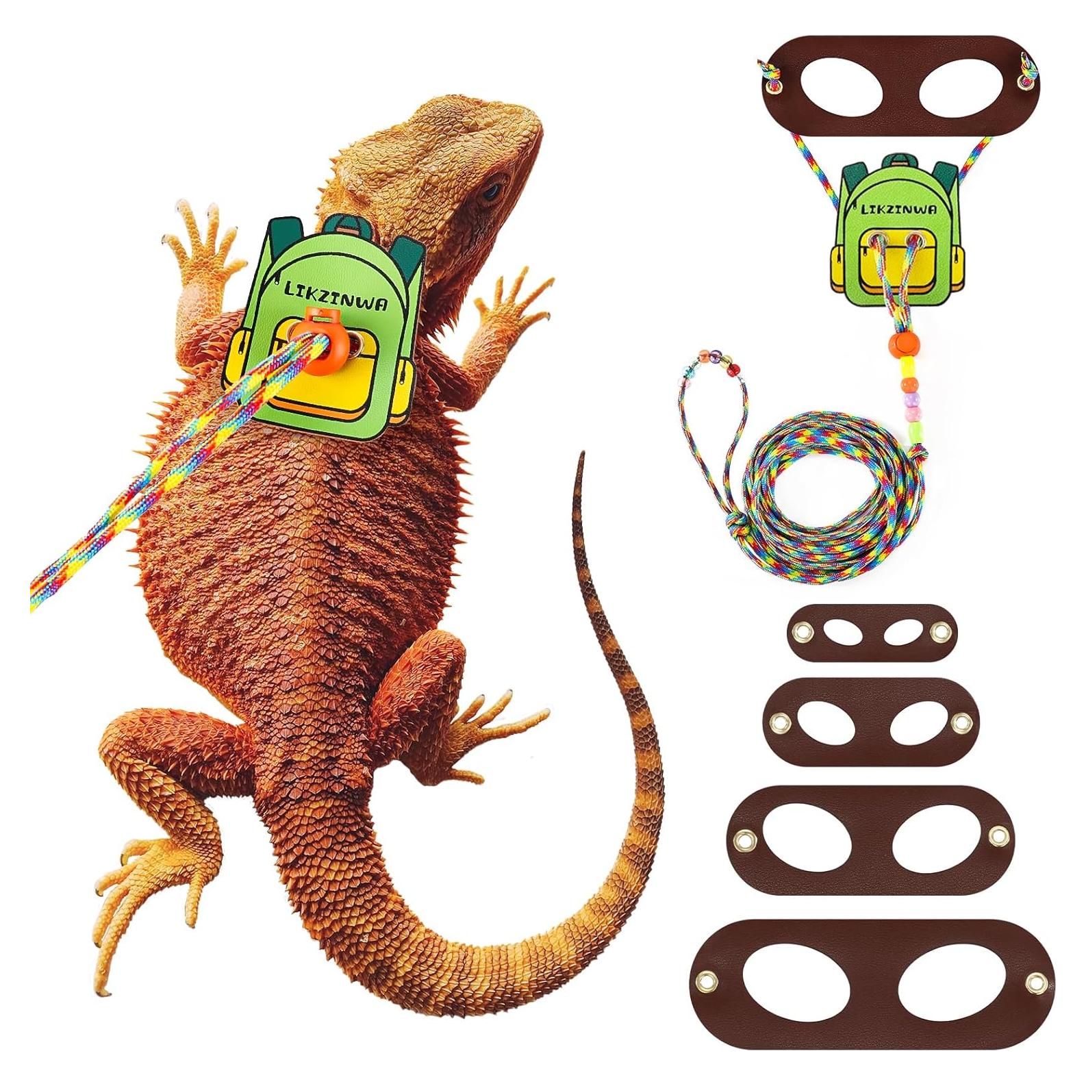 Arnés Ajustable para Lagartija Dragón Barbudo Likzinwa - 4 Tamaños