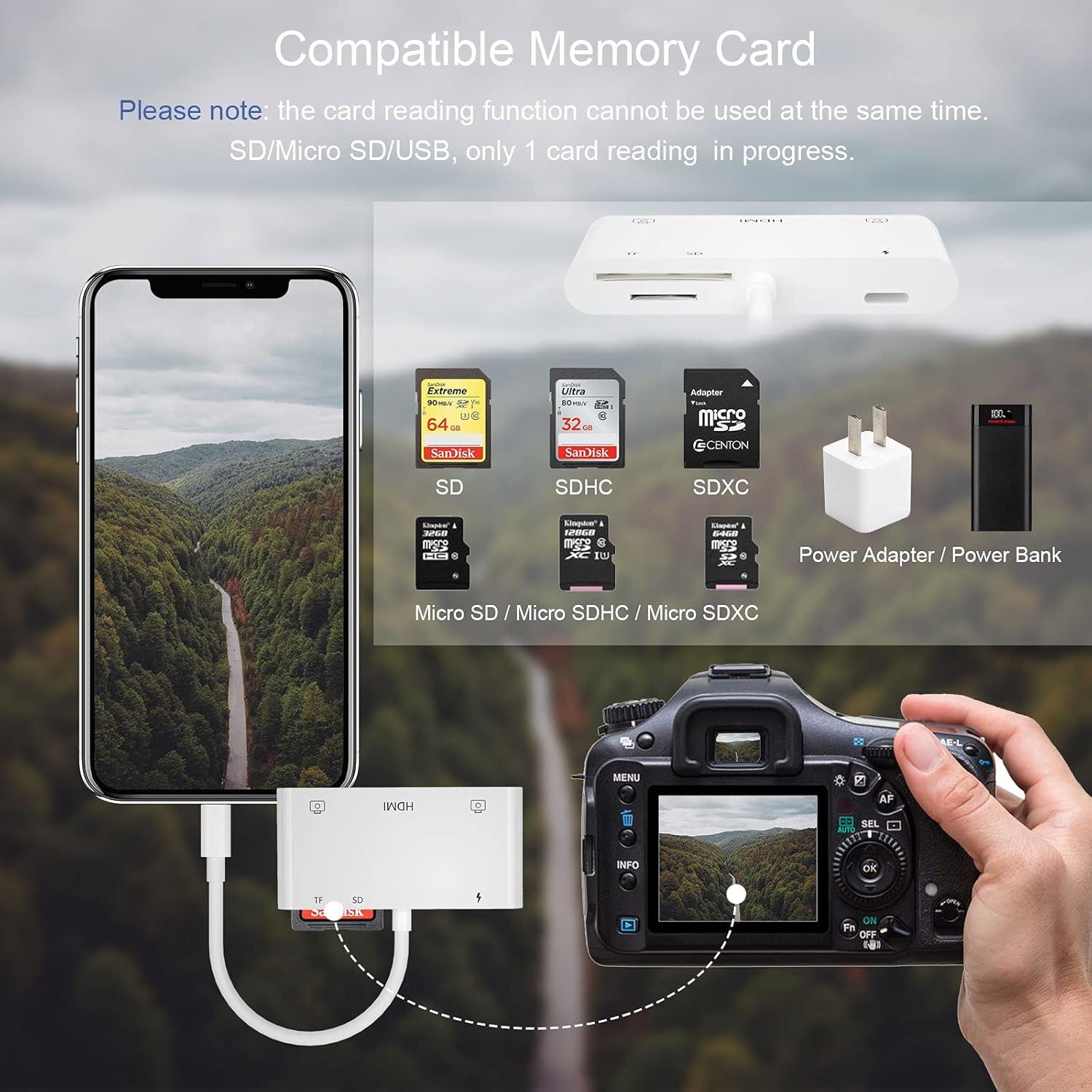 Adaptador Lightning a HDMI 6 en 1 FEINODI para iPhone