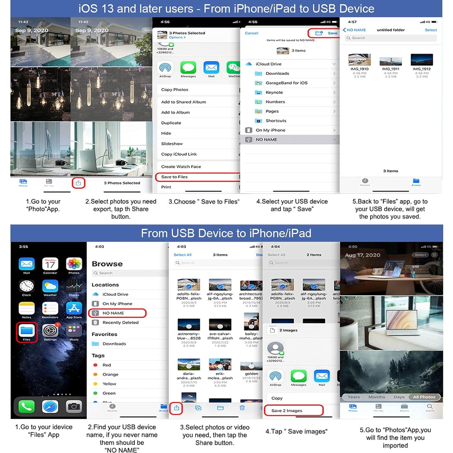 Adaptador Lightning a HDMI 6 en 1 FEINODI para iPhone