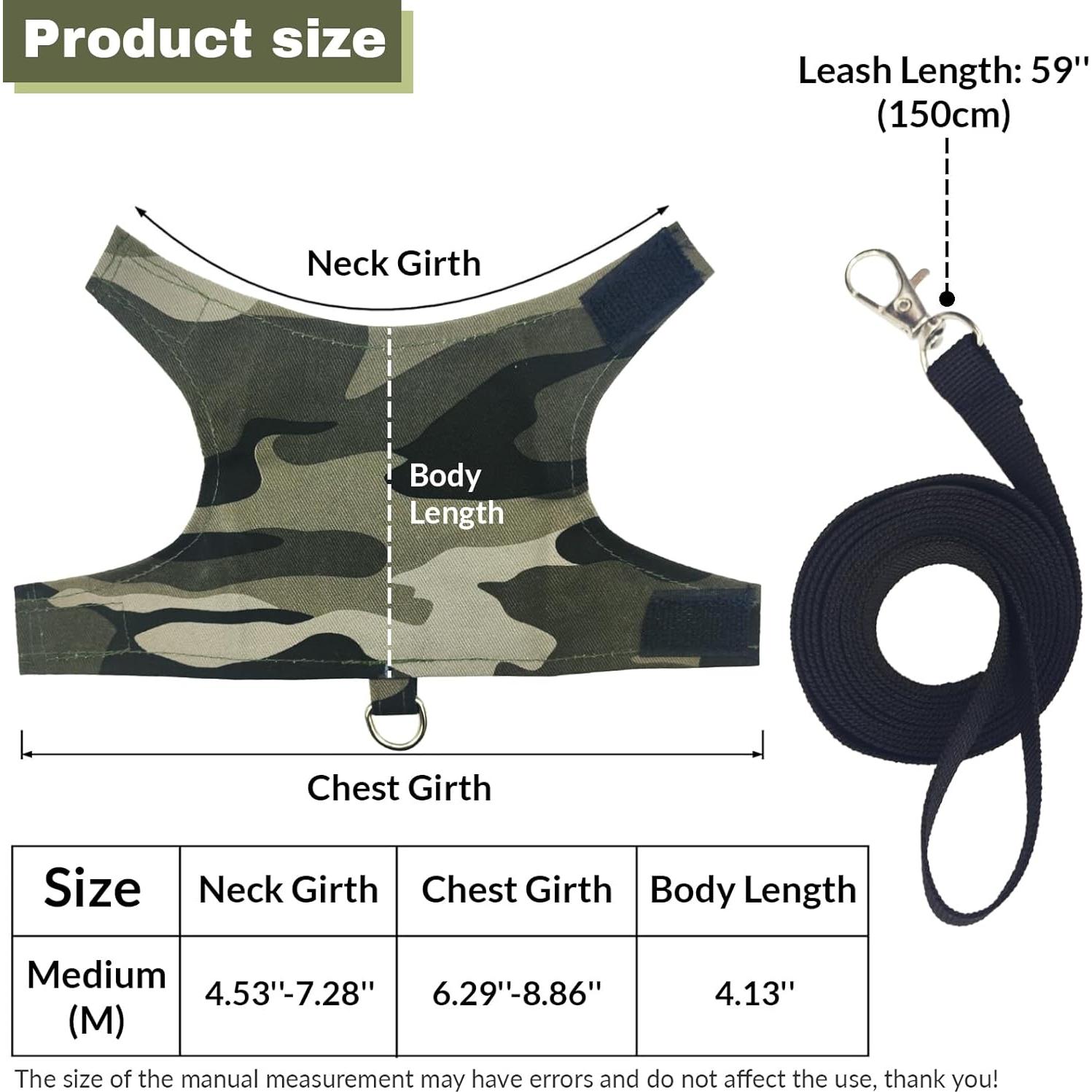 Conjunto Arnés y Correa Ajustable XQIGI para Dragón Barbudo