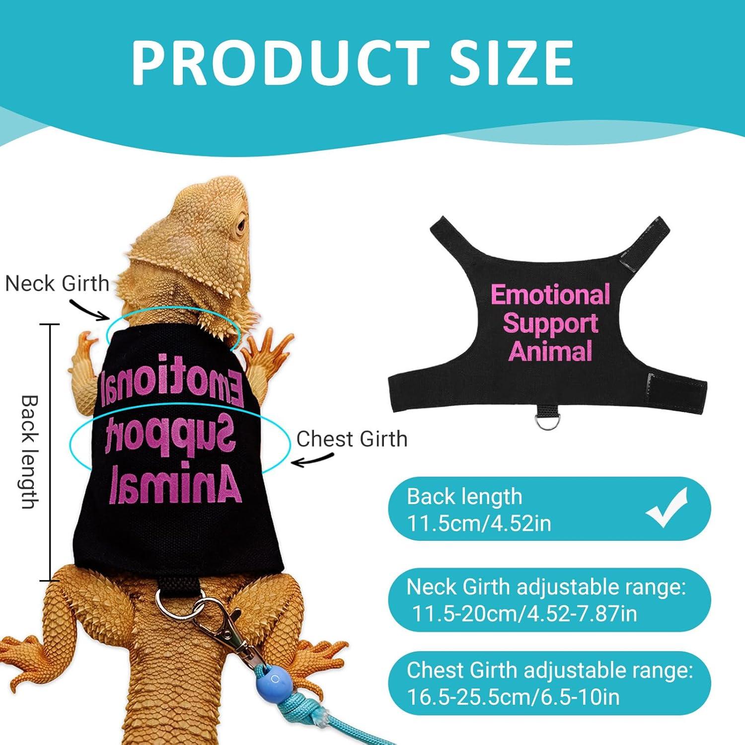 Arnés Ajustable para Lagartos HOKABLE Rosa - Correa Incluida