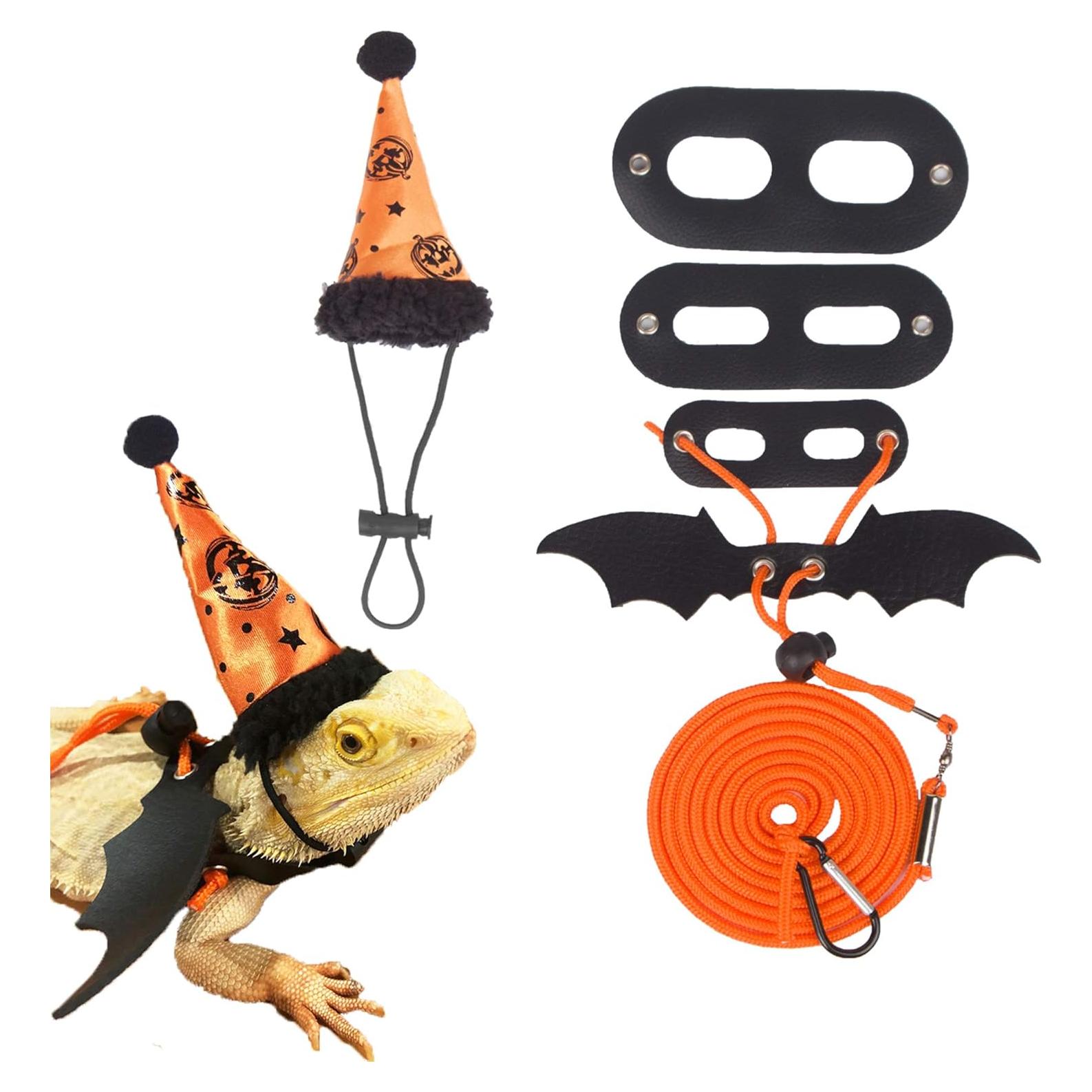 Conjunto Arnés y Sombrero Halloween Dragón Barbudo ADOGGYGO