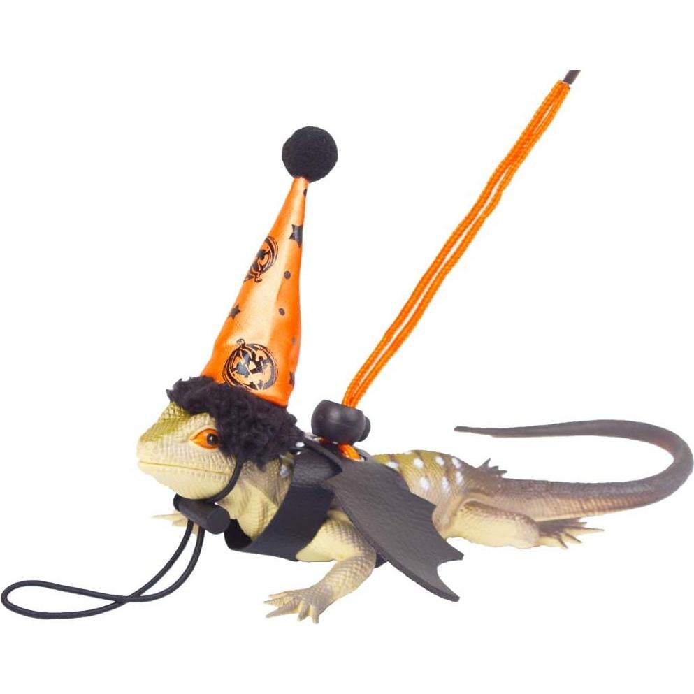 Conjunto Arnés y Sombrero Halloween Dragón Barbudo ADOGGYGO