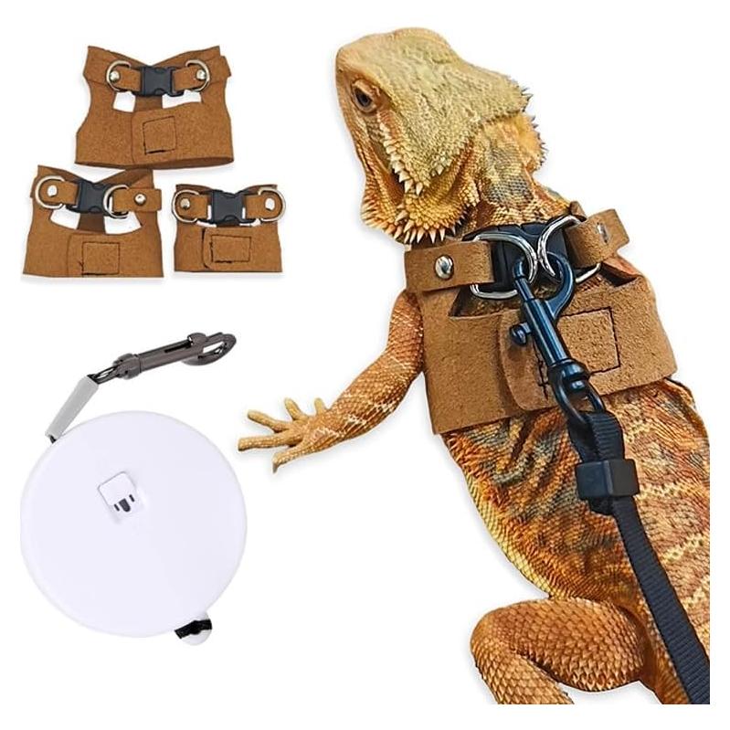 Correa y Arnés Ajustable HOKABLE para Dragón Barbudo - 3 Tamaños