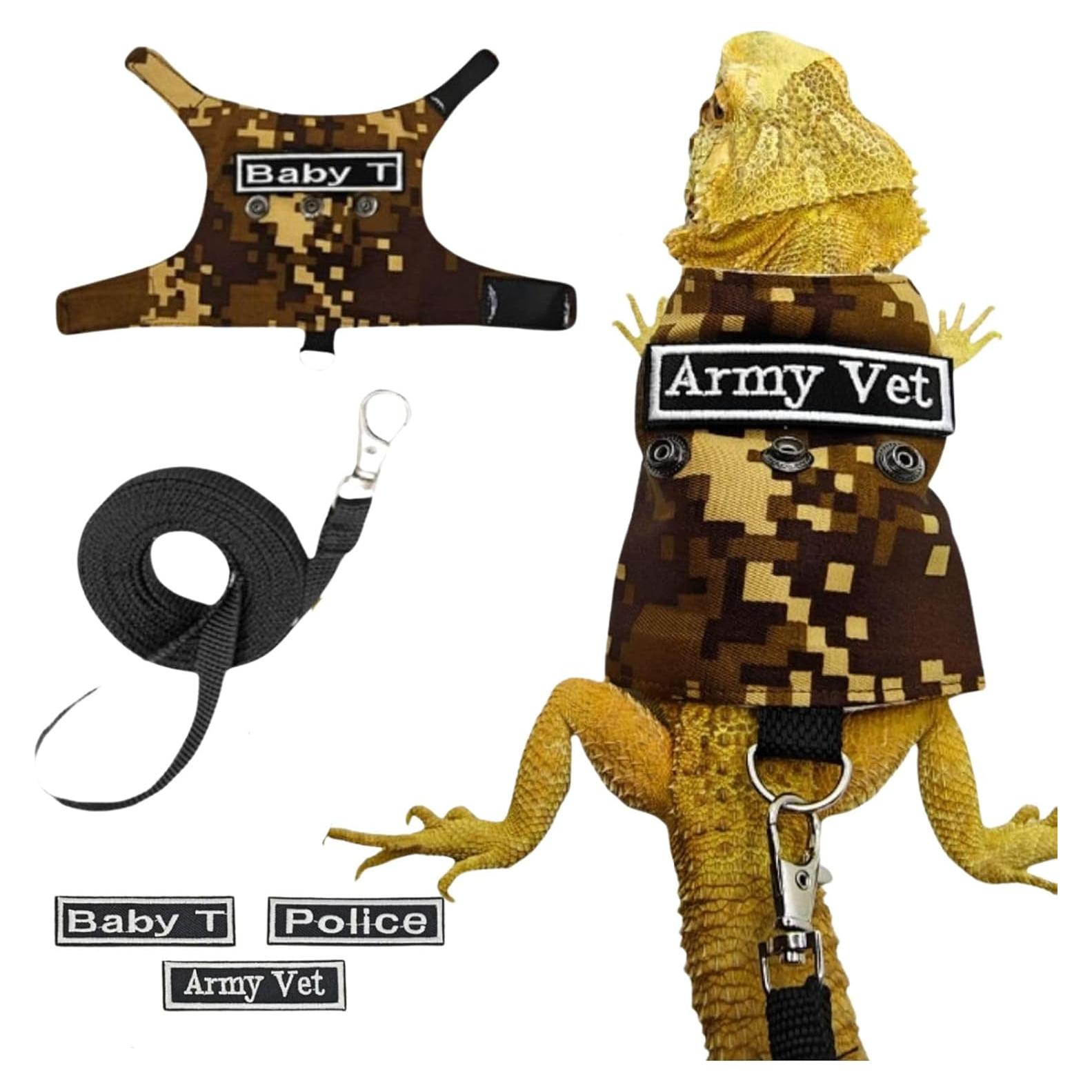 Conjunto Arnés y Correa para Dragón Barbudo KUNBIUH Ajustable