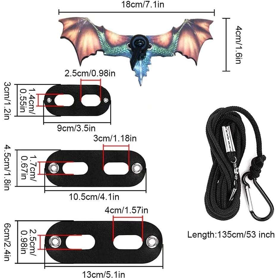 Arnés y Correa para Dragón Barbudo DONGKER de Cuero y Nylon