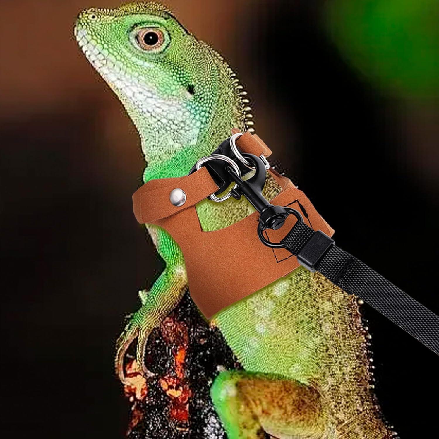 3Pack Arnés y Correa Ajustable para Dragón Barbudo Hpmjz