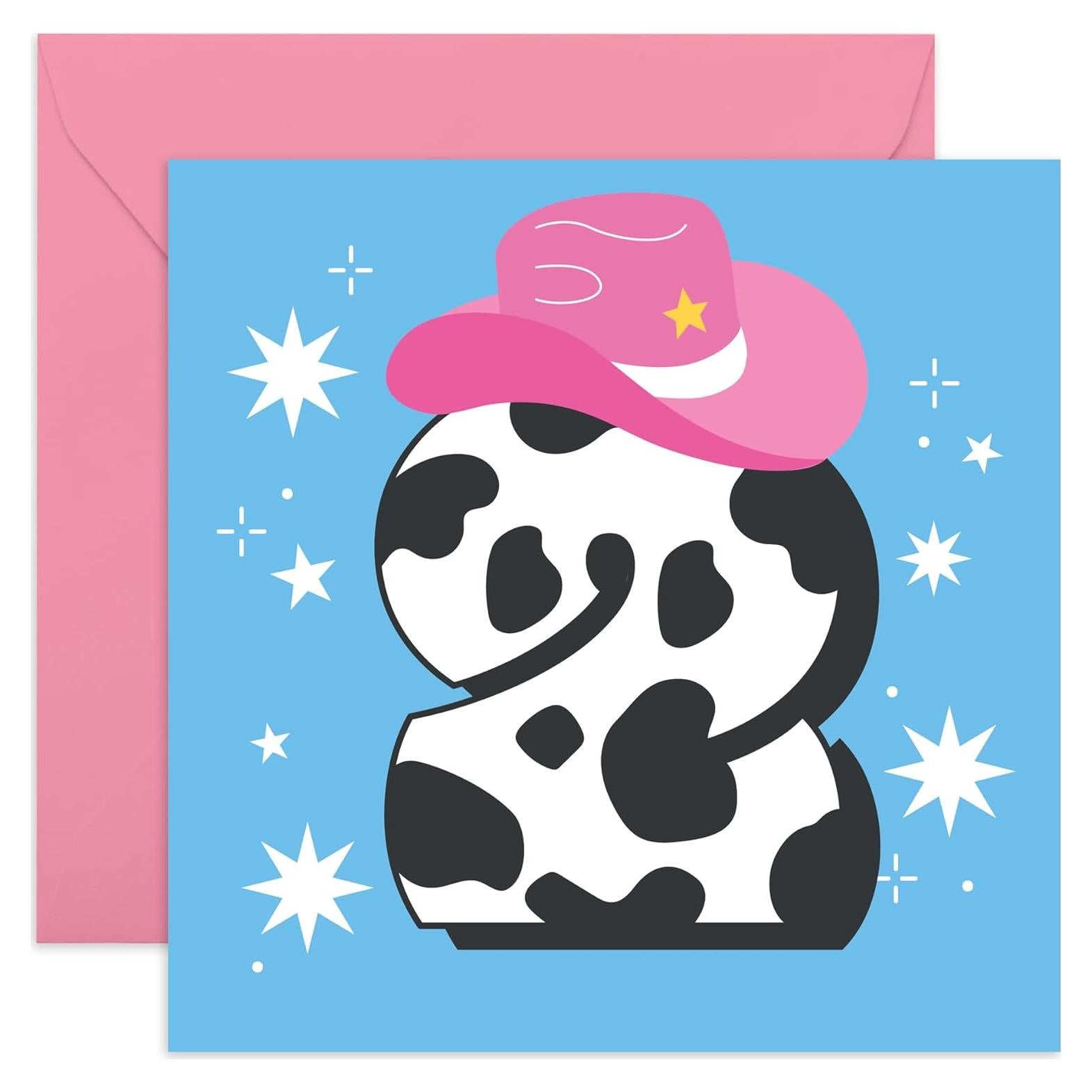 Tarjeta de Cumpleaños Niña 2 Años CENTRAL 23 con Stickers