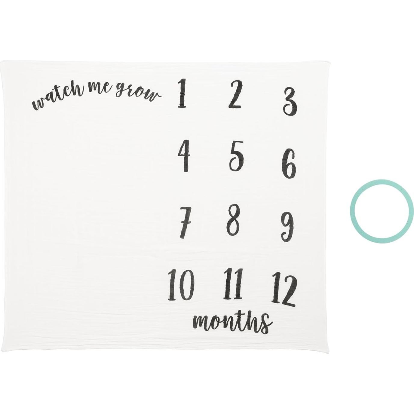Manta de Hitos Mensuales Kate & Milo 101.6x91.4 cm Algodón