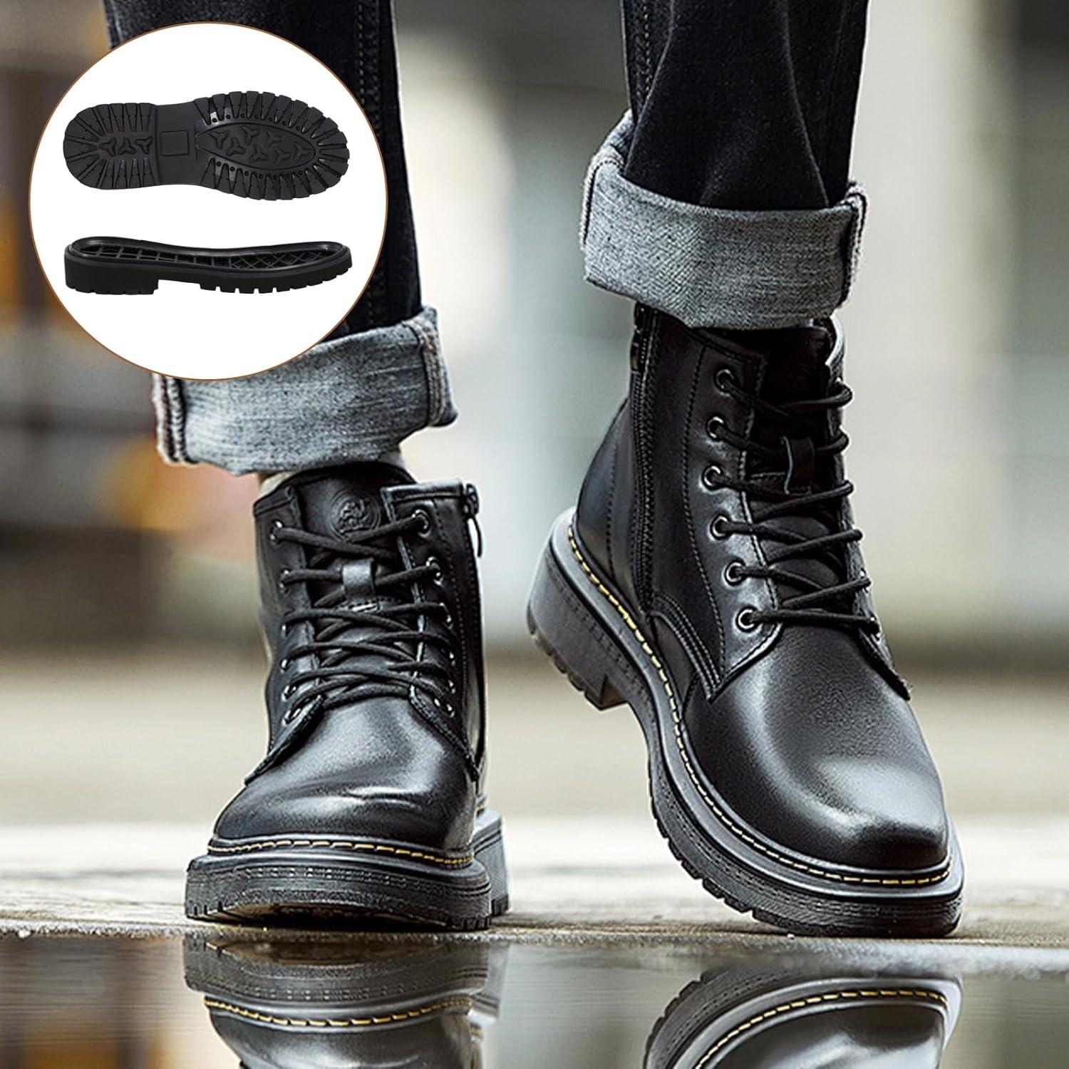 Suela de goma CHGCRAFT para zapatos y botas - 30cm x 11.4cm