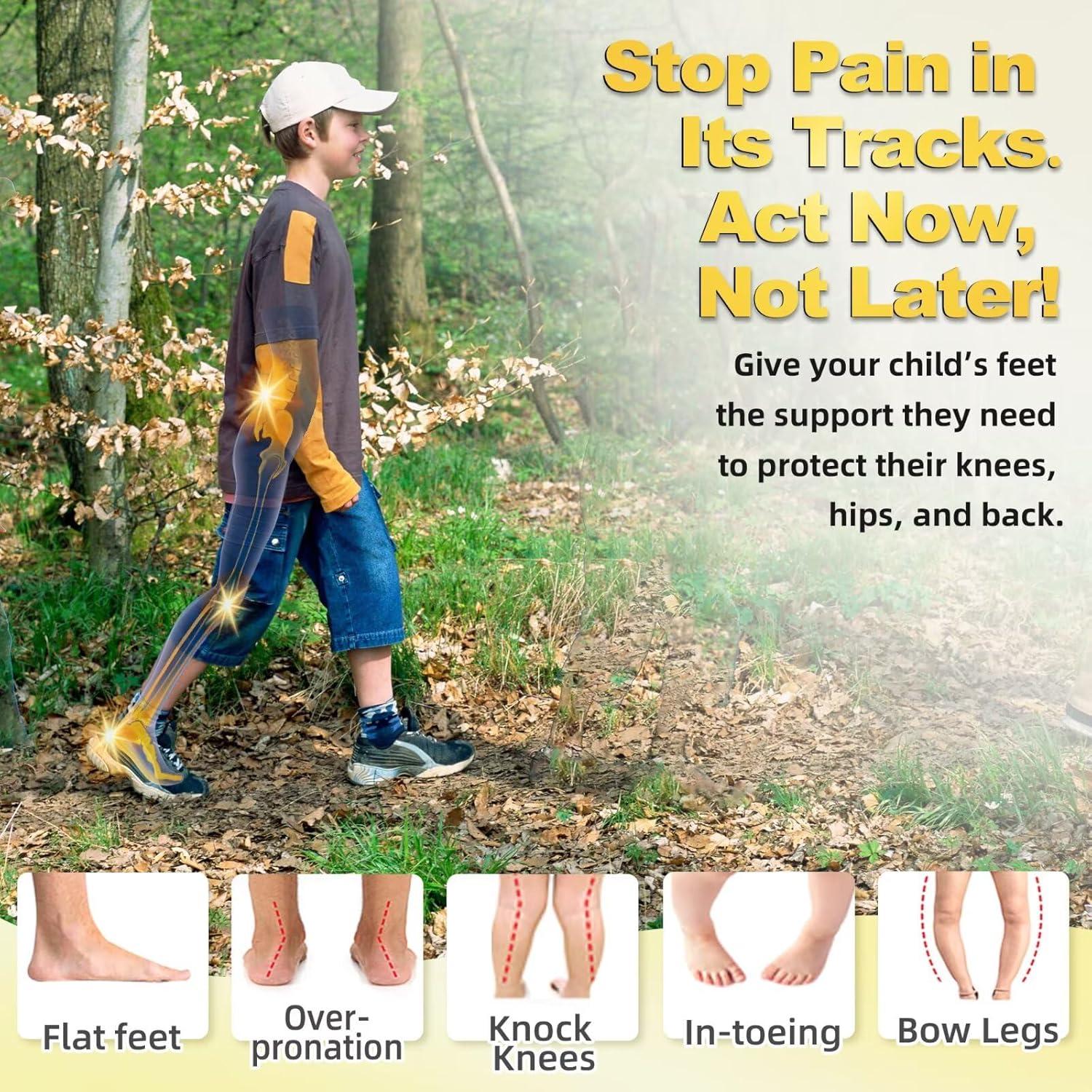 Plantillas Ortopédicas OrthoComfoot Niños Talla 11 Soporte Arco