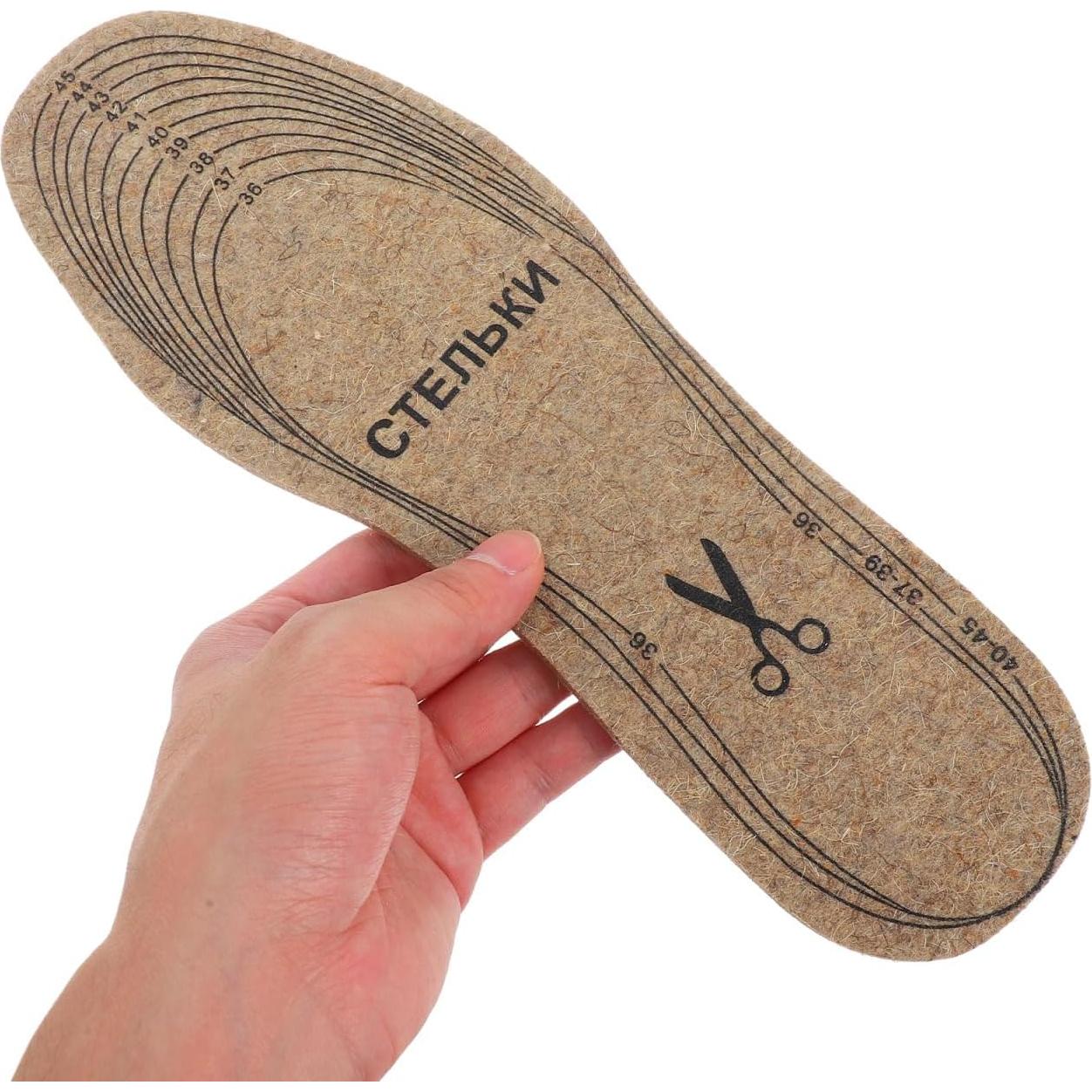 Plantillas de Fieltro de Lana GALPADA 4 Pairs Recortables