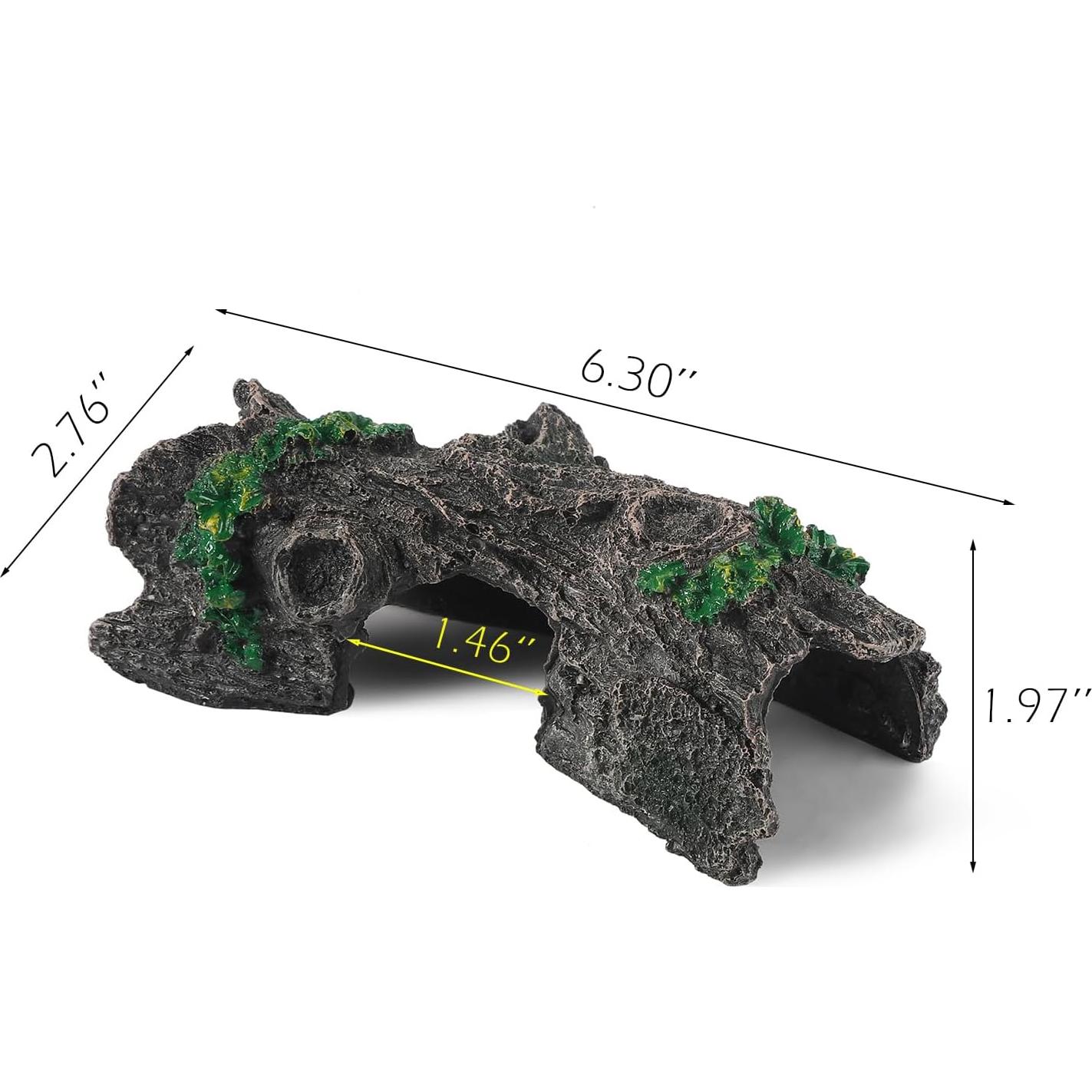Decoración Acuario IBWell Tronco Falso Resina 16x5cm
