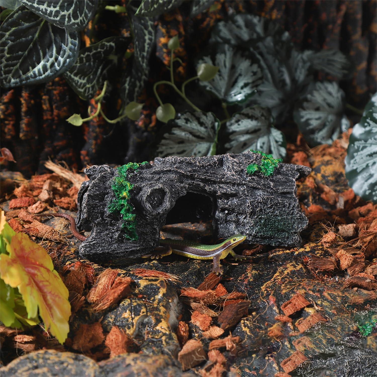 Decoración Acuario IBWell Tronco Falso Resina 16x5cm