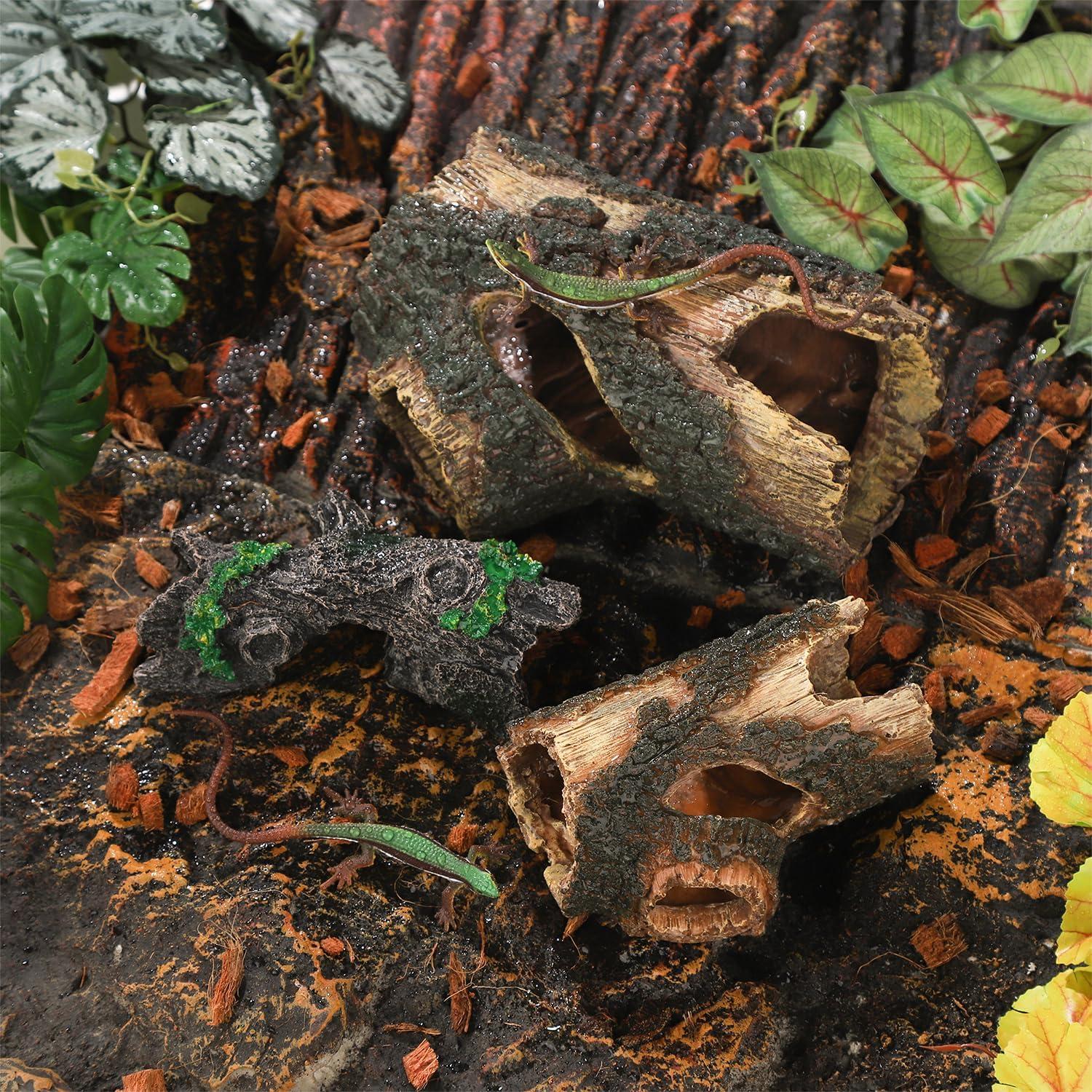 Decoración Acuario IBWell Tronco Falso Resina 16x5cm