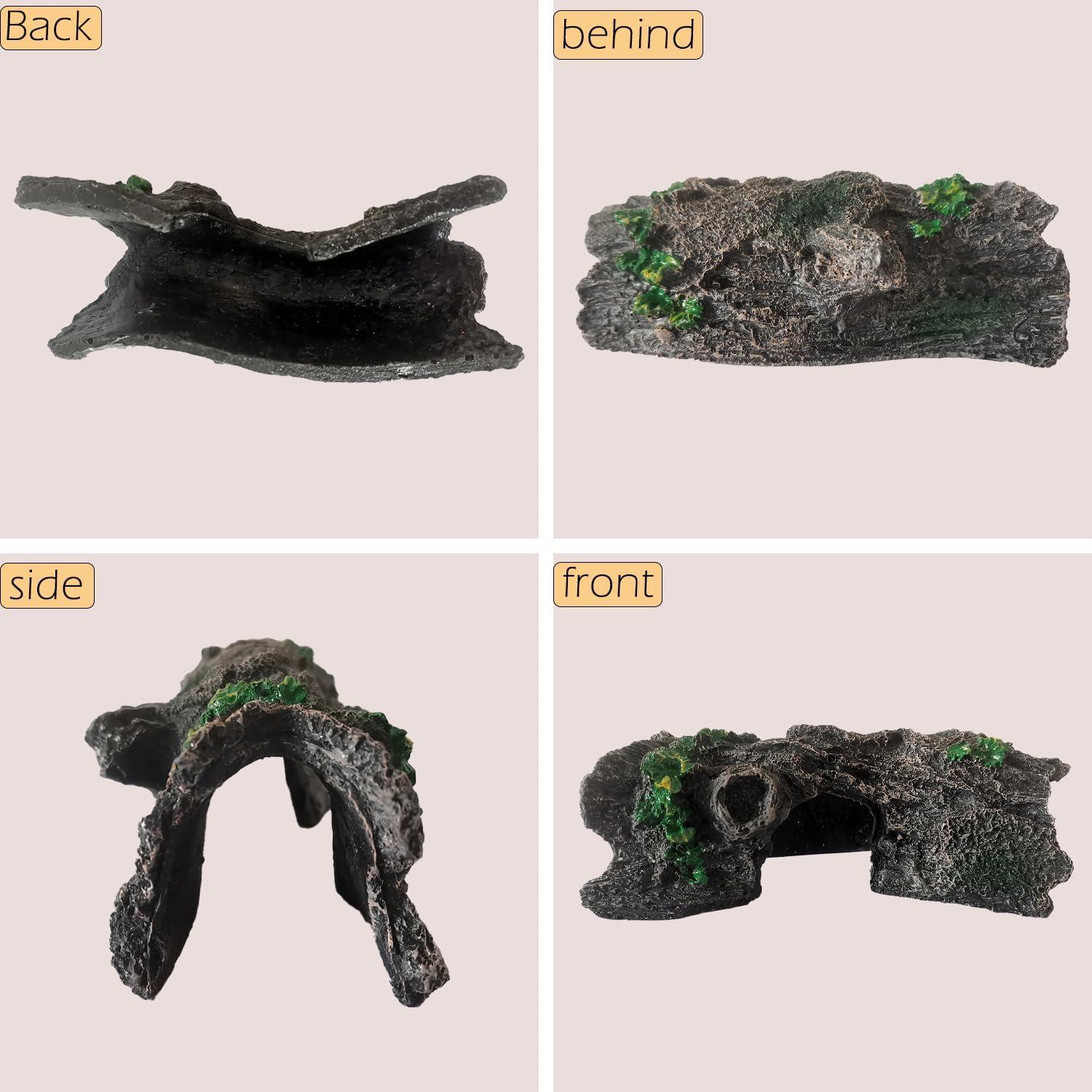 Decoración Acuario IBWell Tronco Falso Resina 16x5cm