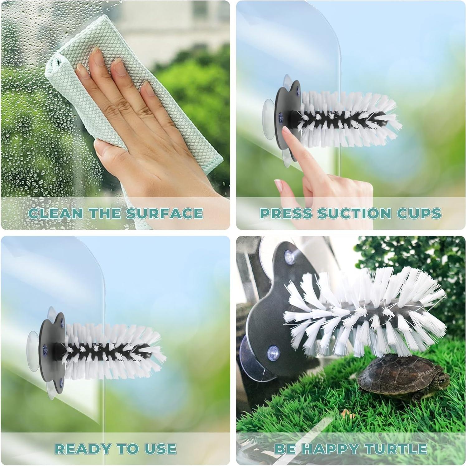 Paquete de 2 Cepillos de Tortuga MHLLGN con Ventosas