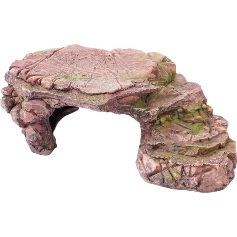 Plataforma de Sol para Tortugas BIGWE 15x26x8 cm Marrón