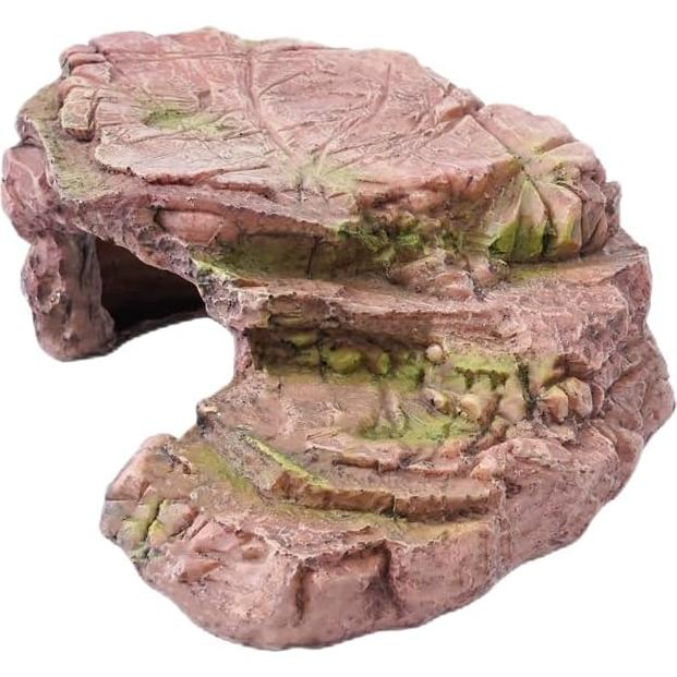 Plataforma de Sol para Tortugas BIGWE 15x26x8 cm Marrón