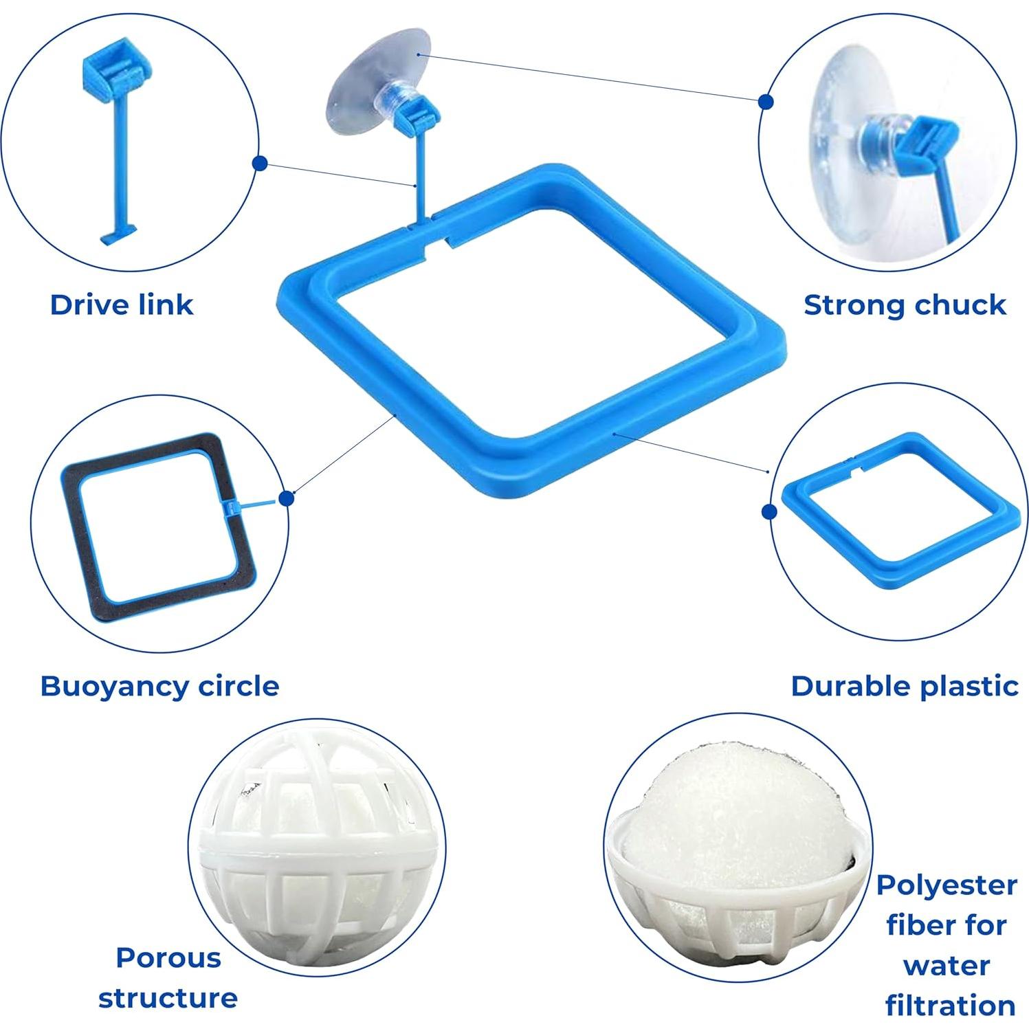 Anillo de Alimentación Cuadrado PurrrfectionPet con Bolas Nitrificantes