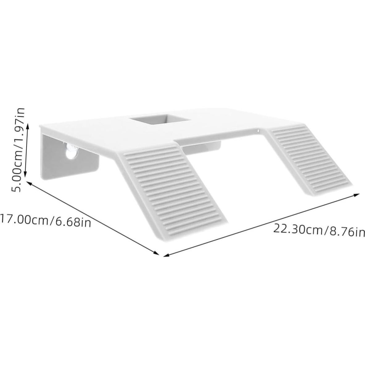 Plataforma para Tortugas Kisangel 22x17cm Plástico Blanco