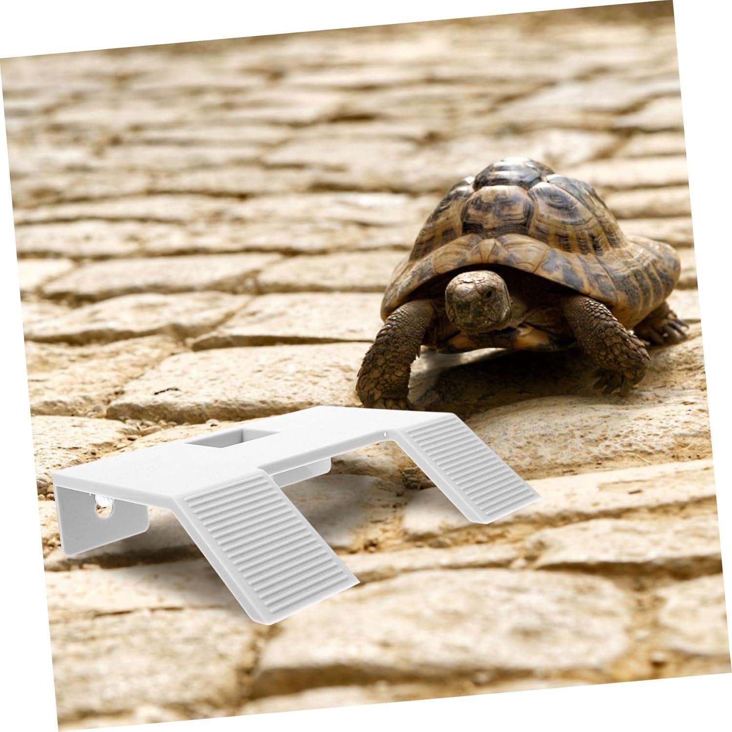 Plataforma para Tortugas Kisangel 22x17cm Plástico Blanco