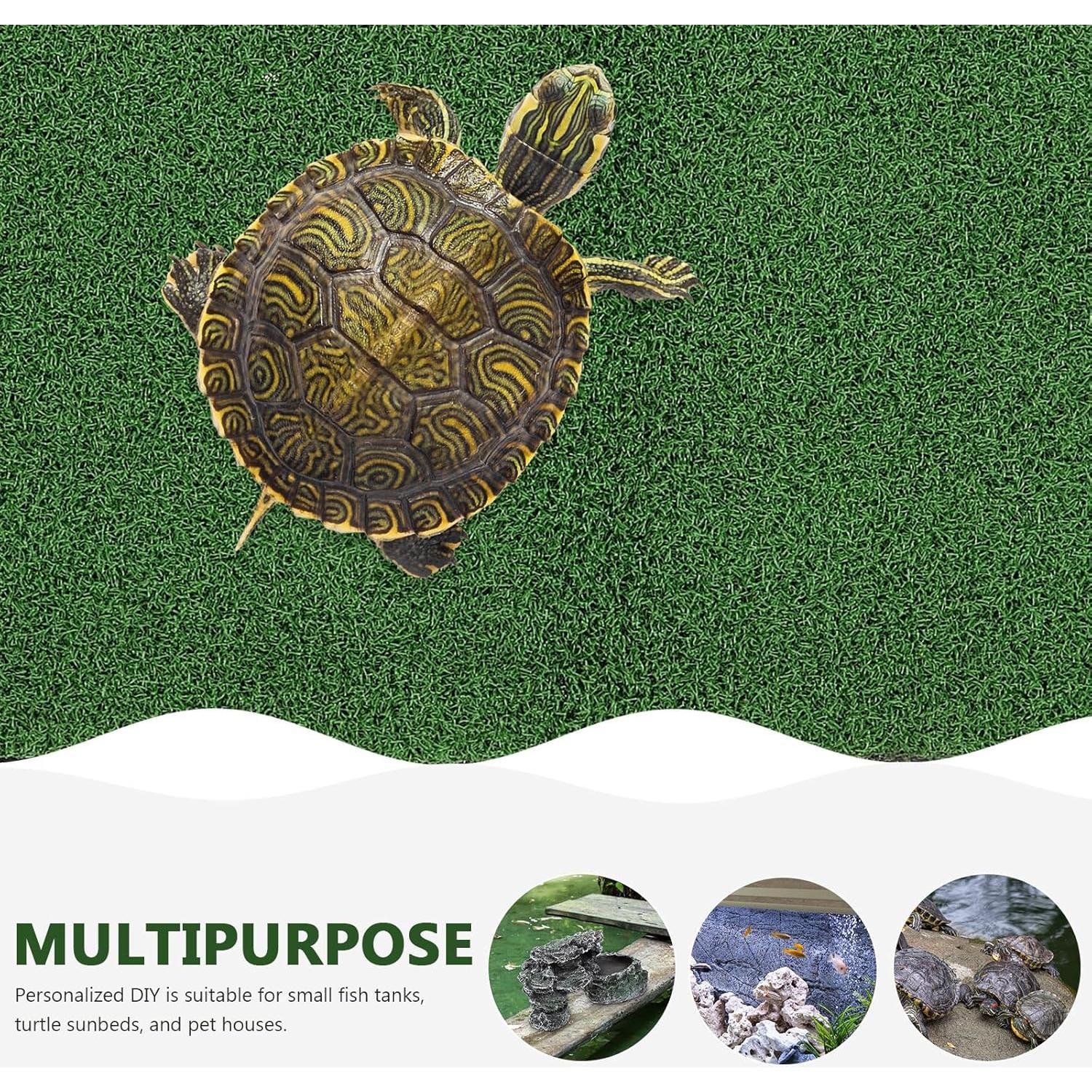 Césped Artificial para Tortugas Ipetboom 50x25 cm Verde