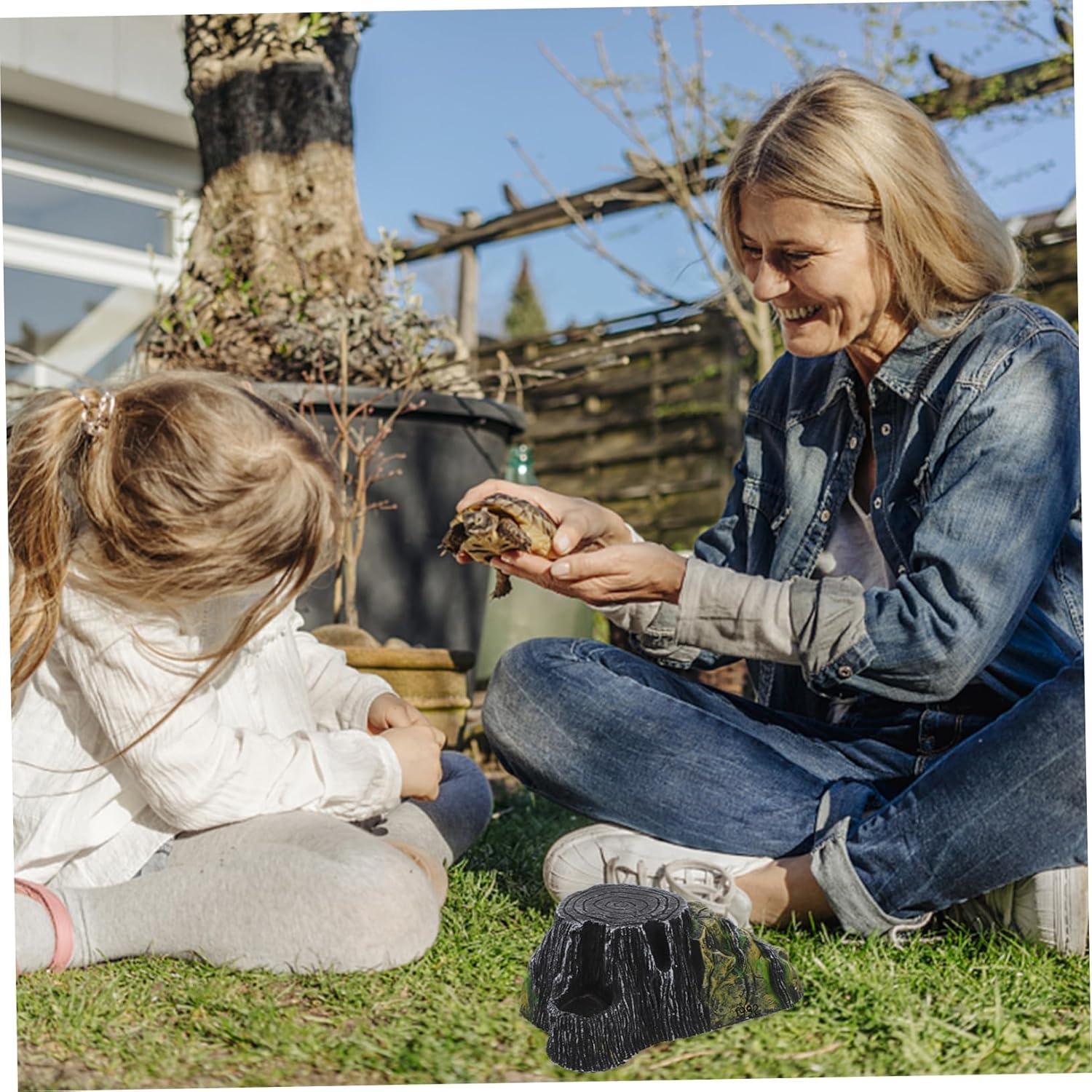 Plataforma de Tortuga UKCOCO con Rampa Escalable 21.5x14cm