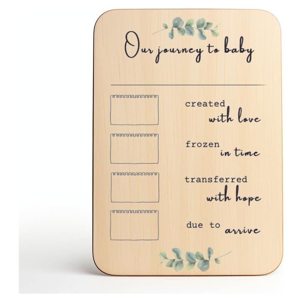 Cartel de Hito de FIV de Madera Prezzeluna - Personalizable