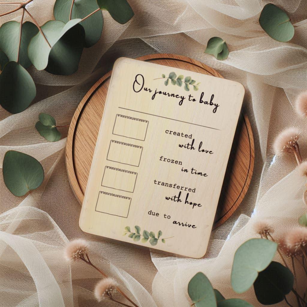 Cartel de Hito de FIV de Madera Prezzeluna - Personalizable