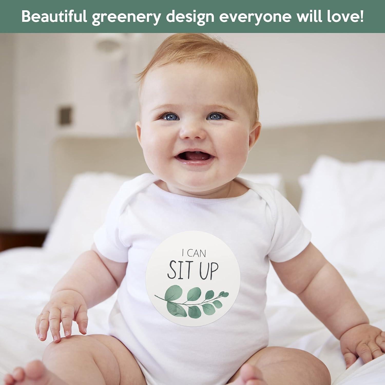 Calcomanías Mensuales para Bebés Little Moments - Set de 25