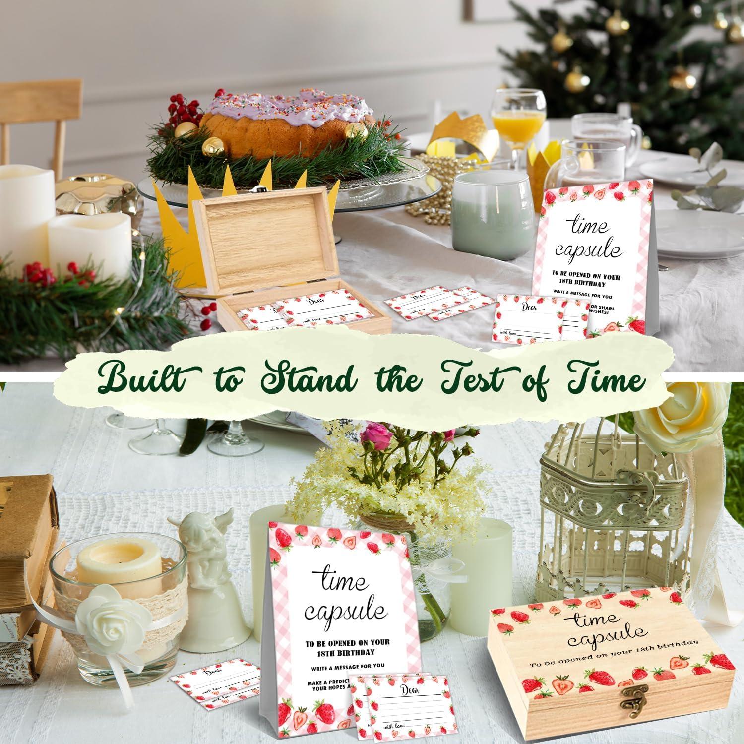 Juego de cápsula del tiempo DEANHOT 52 piezas con fresas