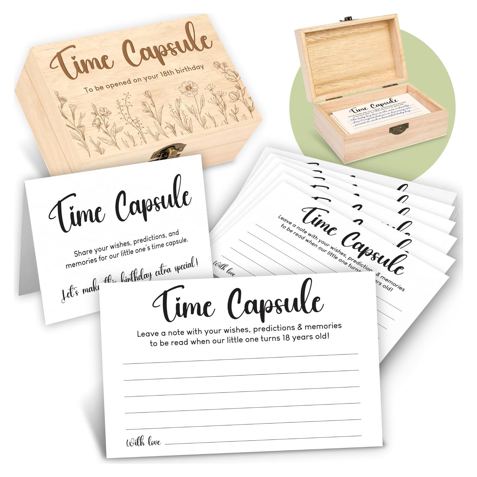 Cápsula del Tiempo Primer Cumpleaños WOODAMORE - Recuerdos y Actividades