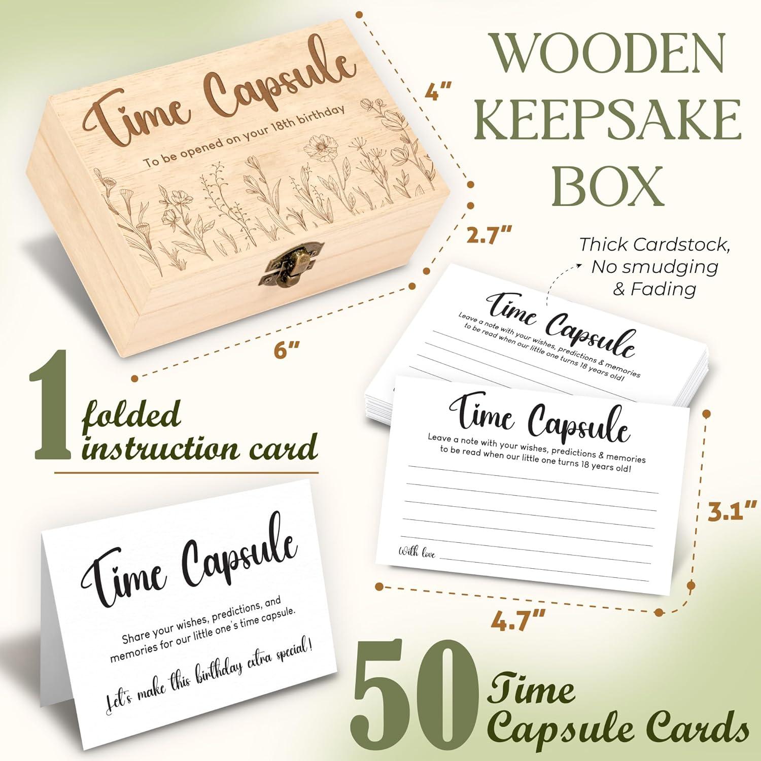 Cápsula del Tiempo Primer Cumpleaños WOODAMORE - Recuerdos y Actividades