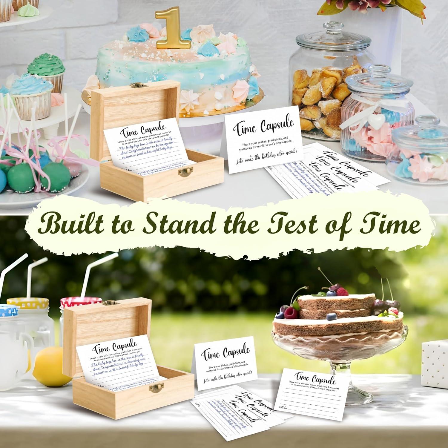 Cápsula del Tiempo Primer Cumpleaños WOODAMORE - Recuerdos y Actividades