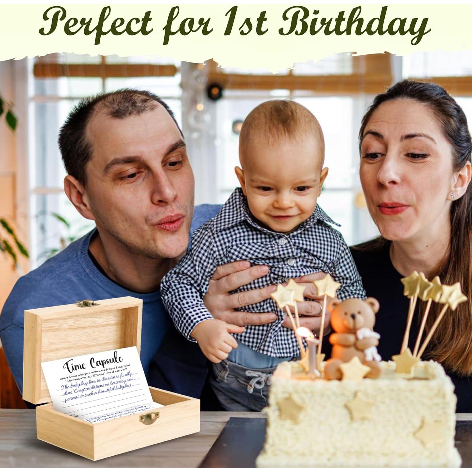 Cápsula del Tiempo Primer Cumpleaños WOODAMORE - Recuerdos y Actividades