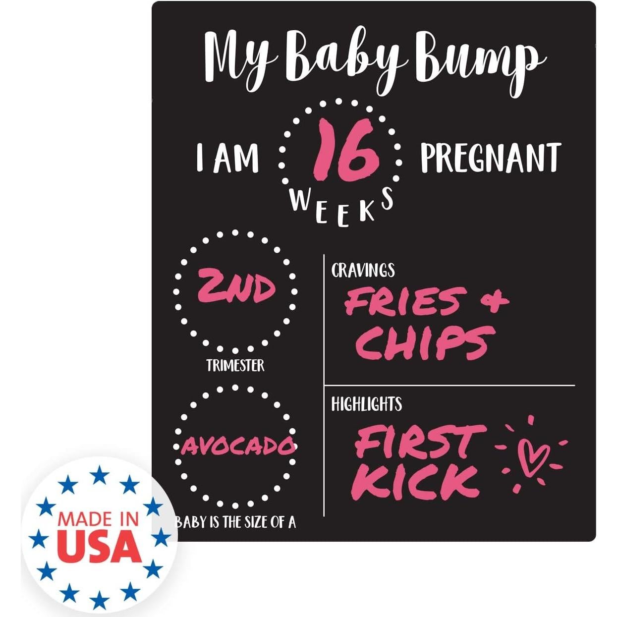 Cartel de Borrado en Seco Canopy Street 25.4x30.48 cm Embarazo