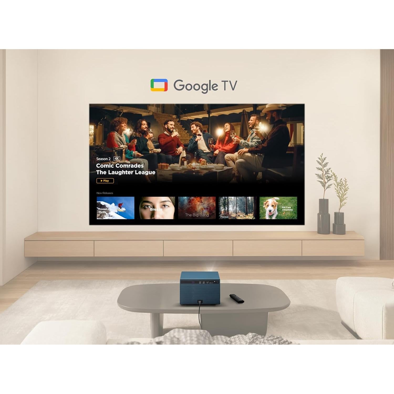 Proyector LED ViewSonic LX60HD 1080p con Google TV